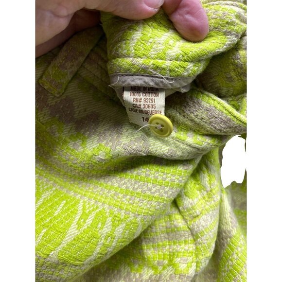 New Dylan Embroidered Pocket Shorts Women Green Size 14 - Picture 2 of 5